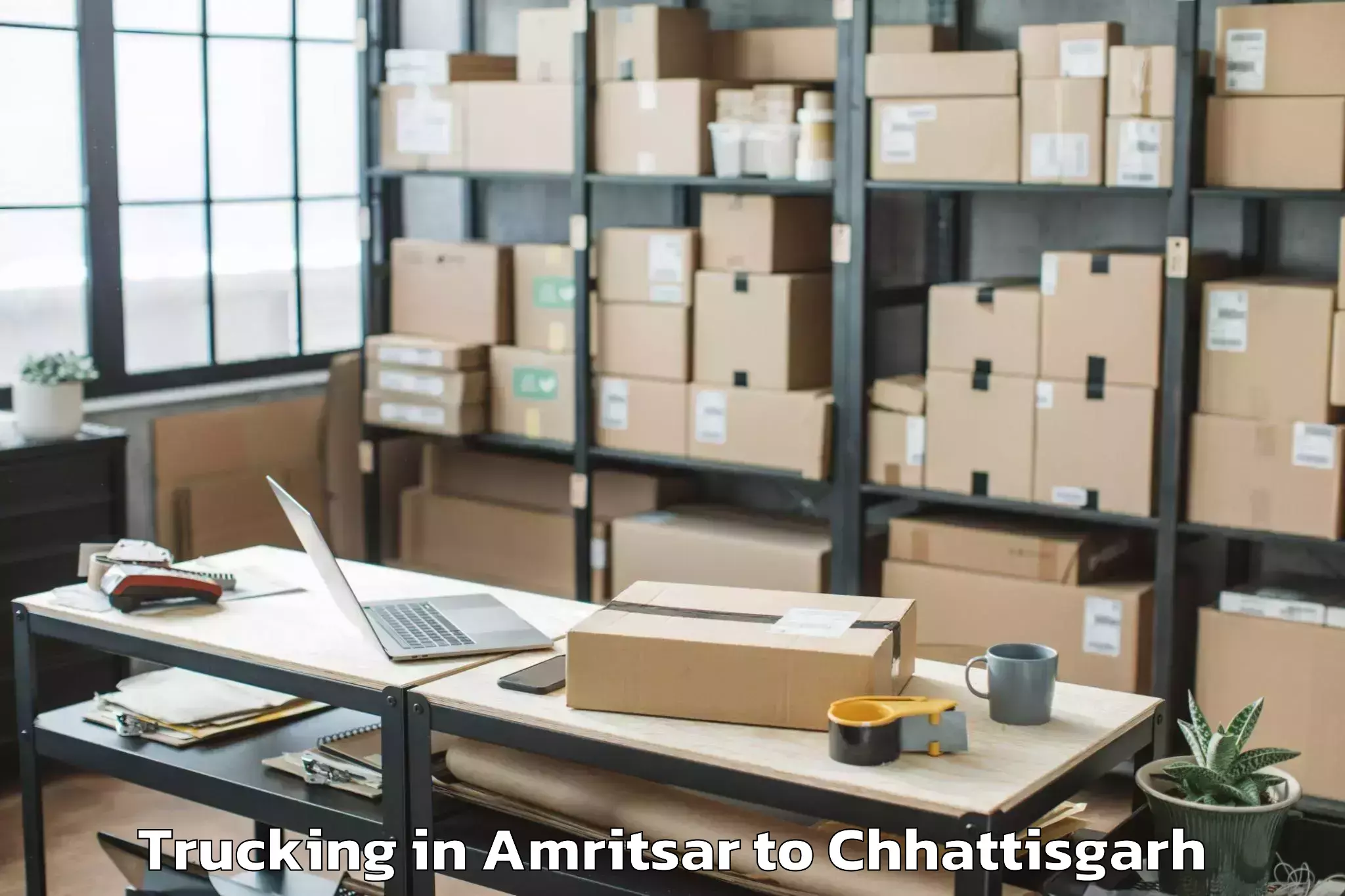 Trusted Amritsar to Arang Trucking